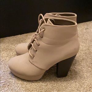 Tan booties